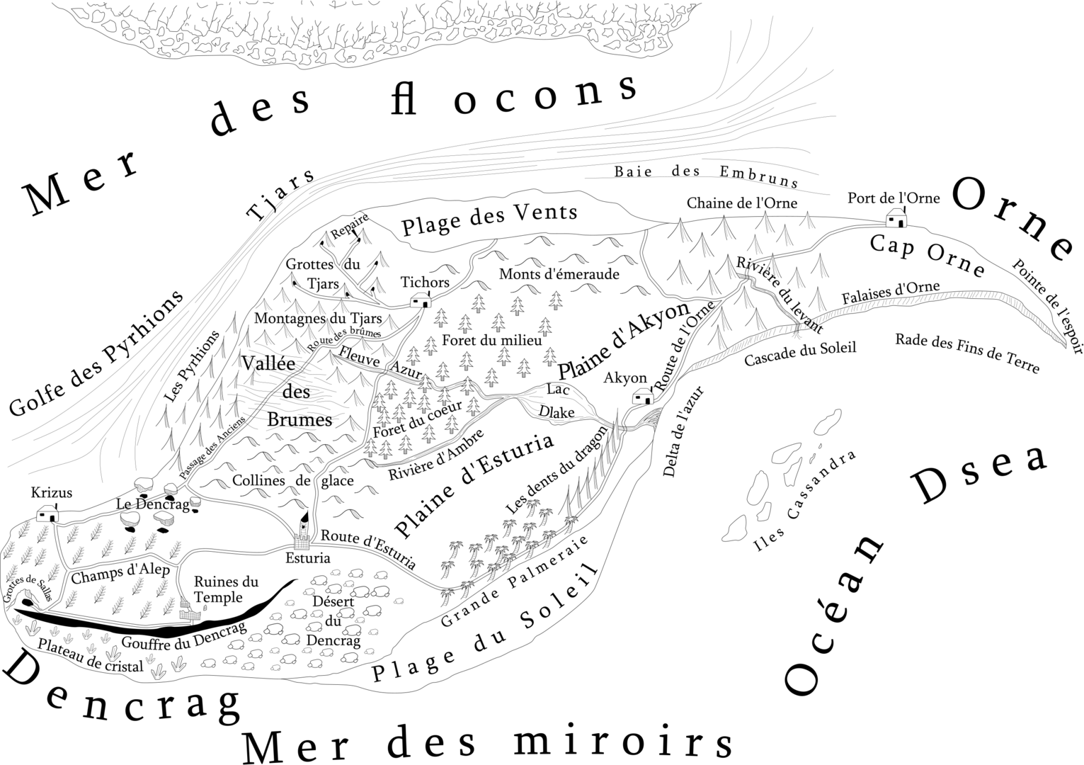 Carte de l'île